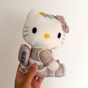 Hello Kitty Sanrio Vintage 2000 Pink Astronaut 7.5" Plush Toy